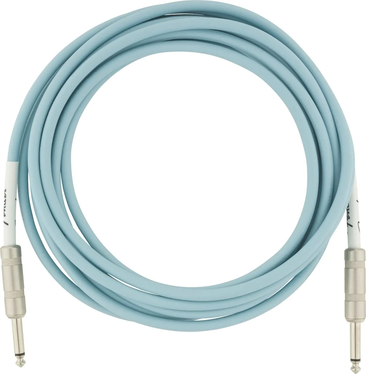 Fender Contour cavo strumento 3m blu Daphne jack dritti