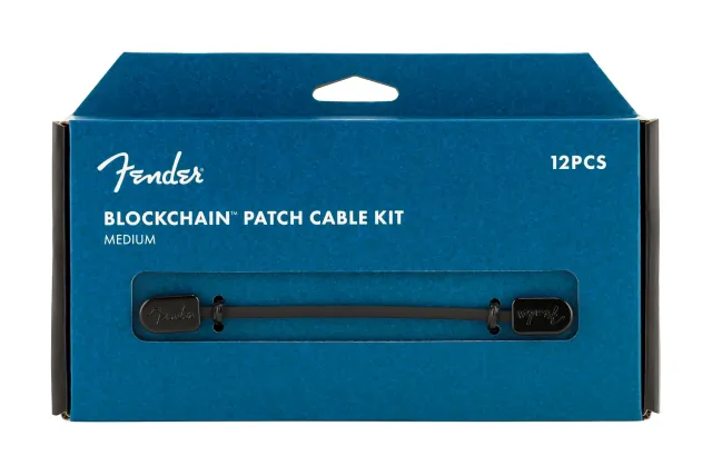 Fender Blockchain kit cavi patch angolati medium 12 pezzi