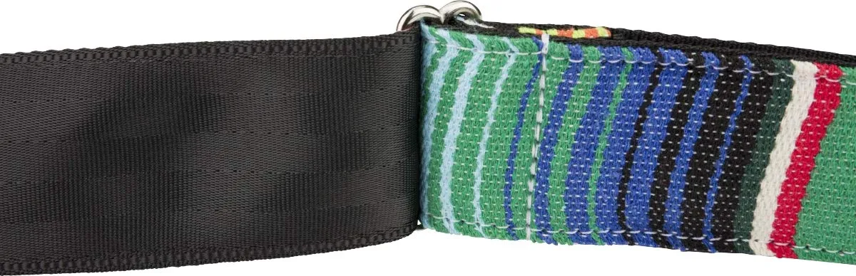 Fender Serape Tracolla Chitarra 5 cm Verde Floreale fantasia messicana