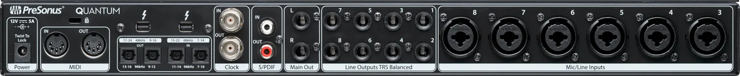 PreSonus Quantum interfaccia Thunderbolt 26x32