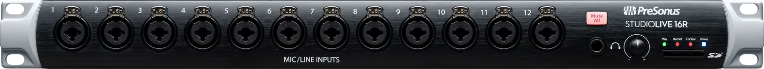 PreSonus StudioLive 16R mixer digitale rack 18 canali