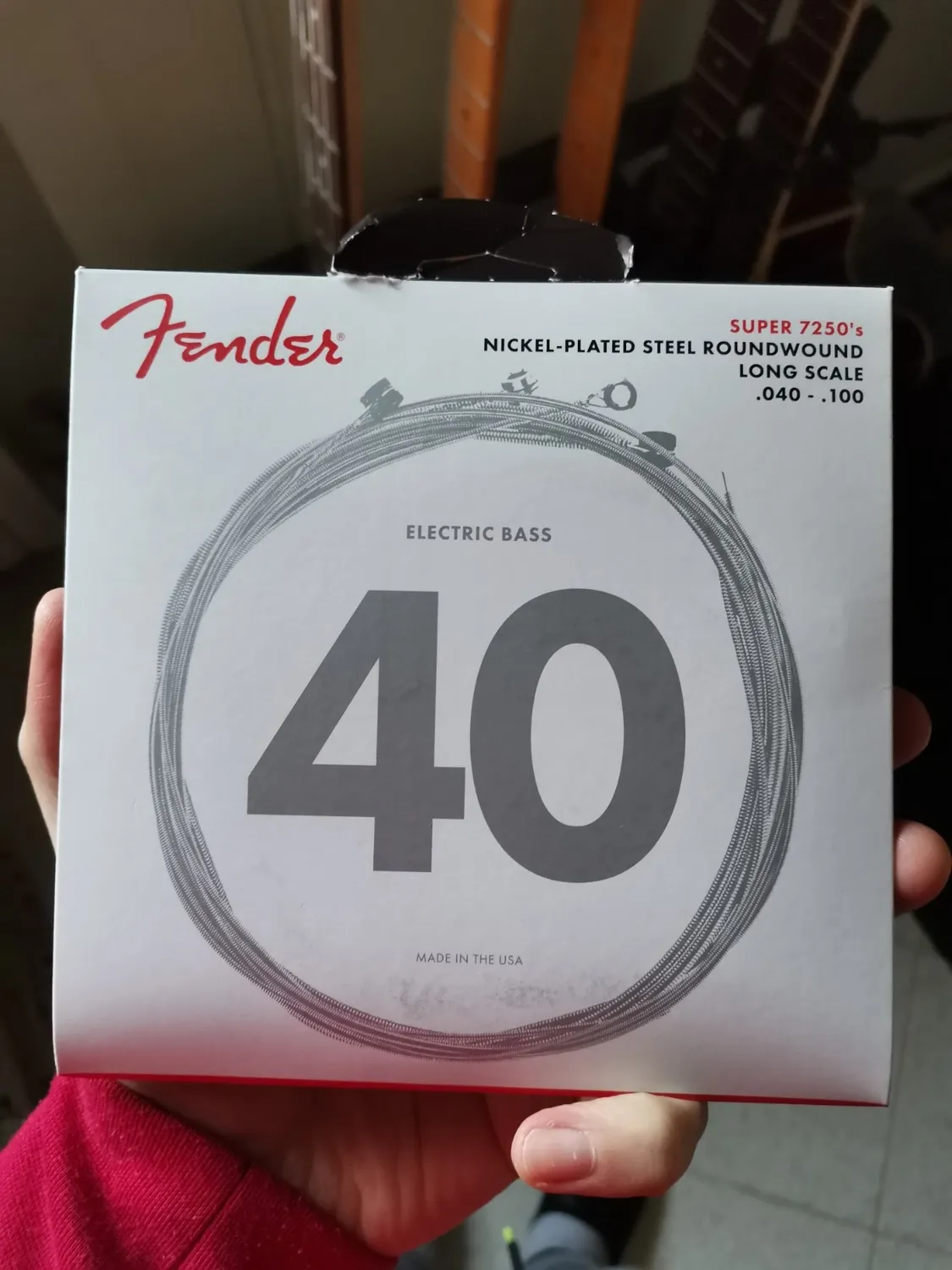 Fender 7250L corde basso 040-100 nichel leggere