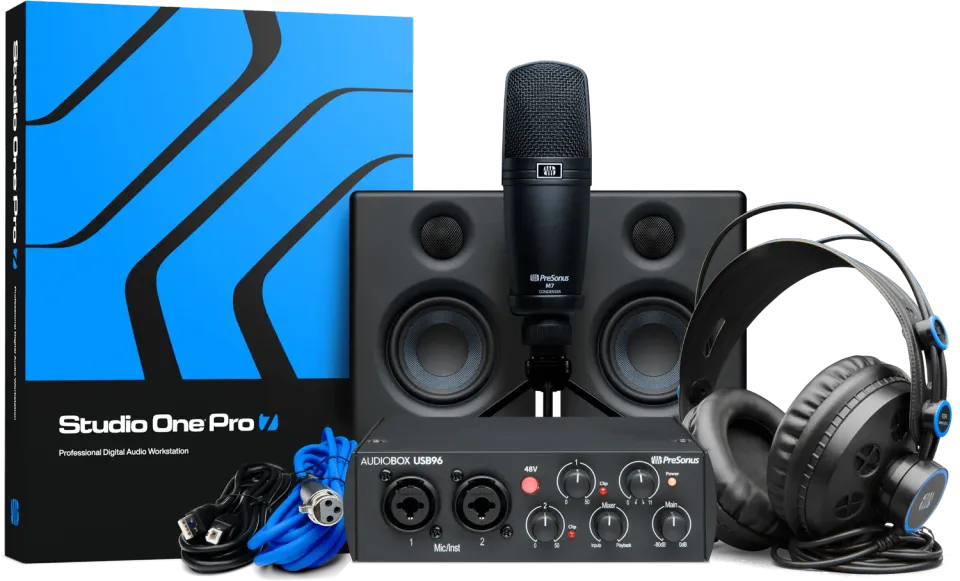 PreSonus AudioBox USB 96 Studio Ultimate Bundle registrazione