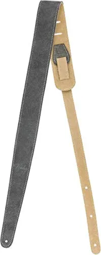 Fender Reversible Suede tracolla chitarra 5cm grigio pelle