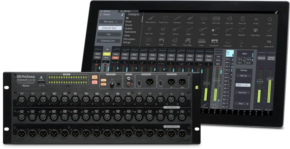 PreSonus StudioLive RM32AI mixer digitale rack 32 canali