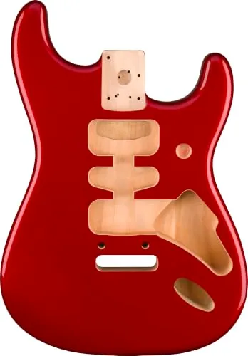 Fender Deluxe Stratocaster HSH corpo chitarra Candy Apple Red ontano