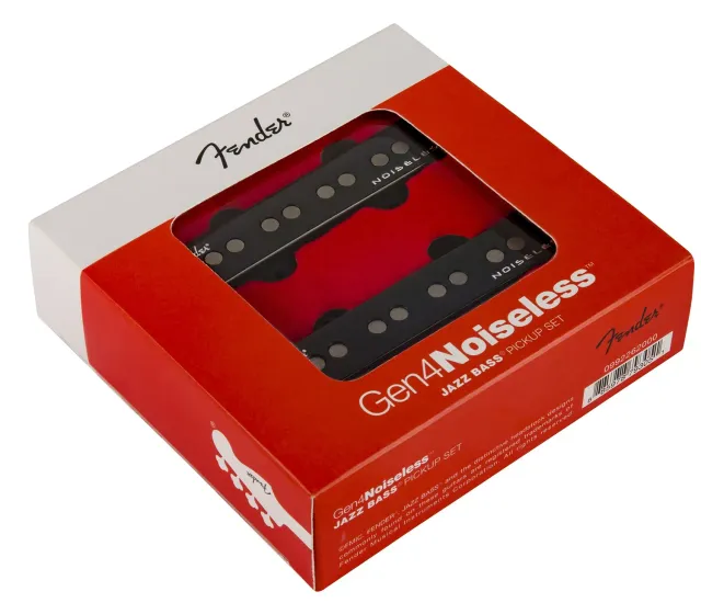 Fender Gen 4 Noiseless Jazz Bass pickup set 2 nero single-coil