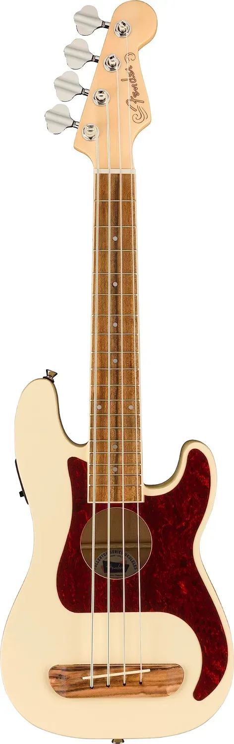 Fender Fullerton Precision Bass Uke bianco 4 corde