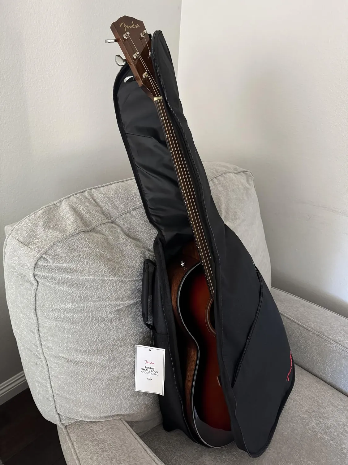 Fender FAS405 Small Body custodia acustica nera
