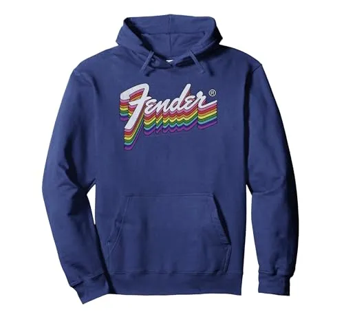 Fender Rainbow Logo felpa con cappuccio