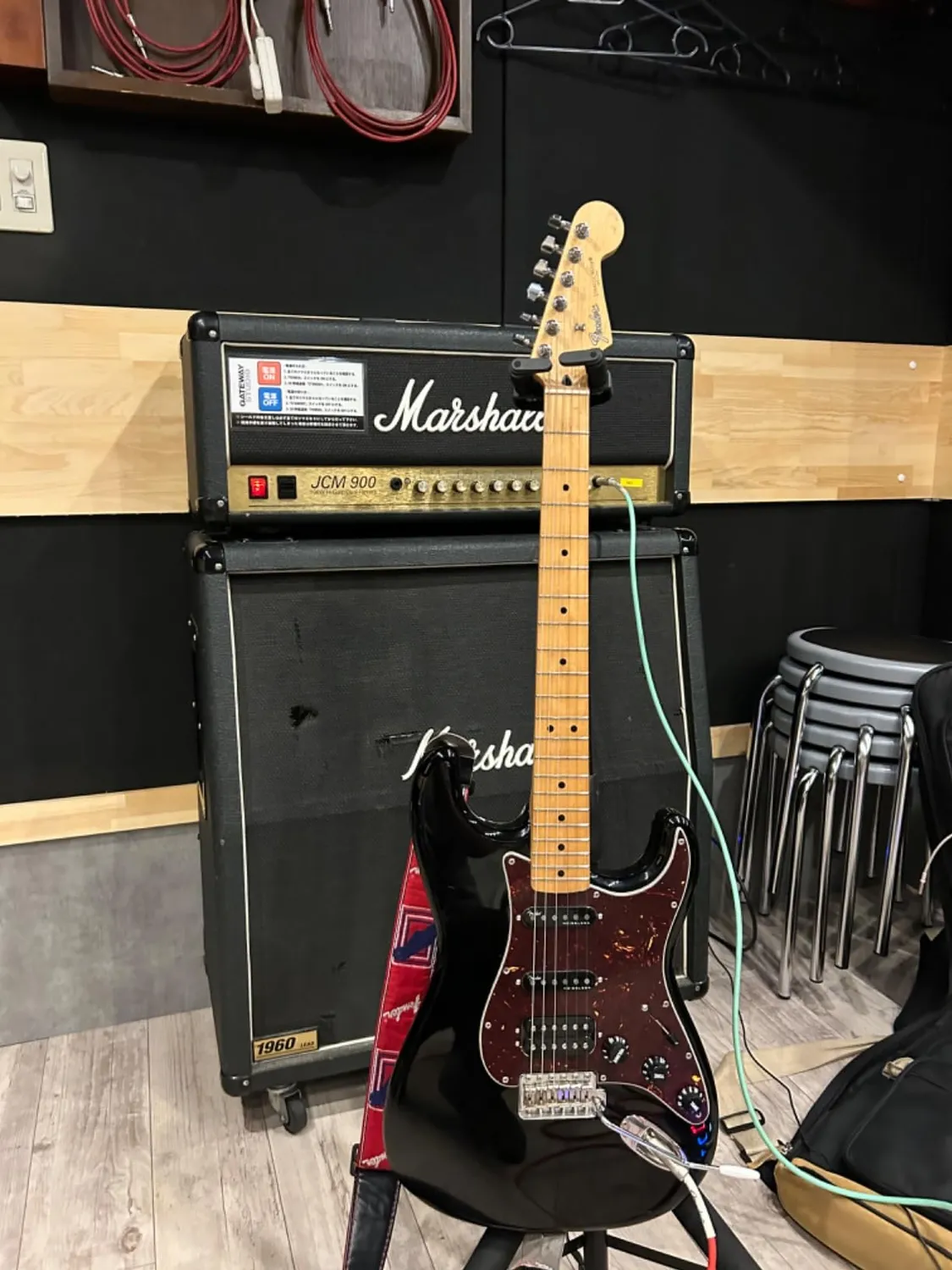 Fender Strat Battipenna Precablato Shawbucker Gen4 Nero