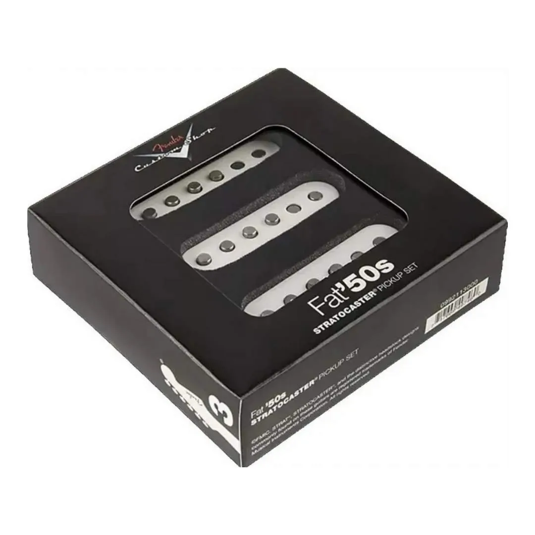 Fender Vintage Noiseless pickup Strat set 3 aged white