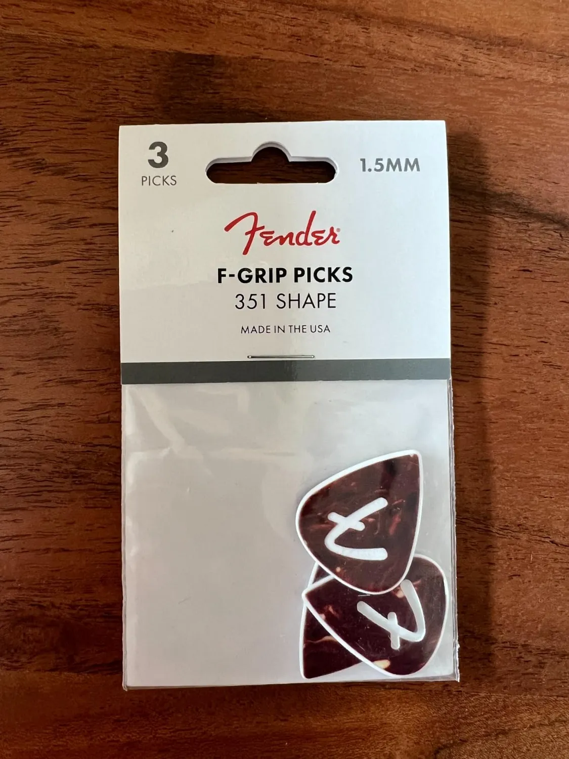 Fender F-Grip 351 plettri chitarra shell 3x 1,5 mm
