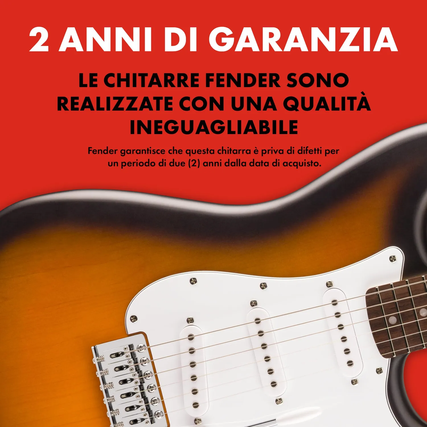 Squier Debut Stratocaster SSS Chitarra Sunburst
