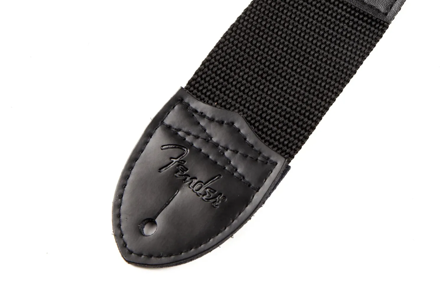 Fender Logo tracolla chitarra 2" nera rossa portaplettri