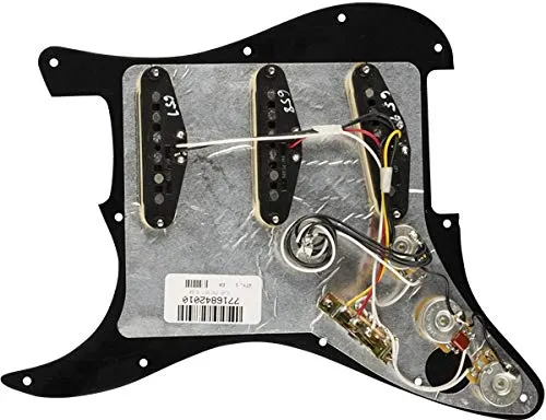 Fender Tex-Mex Battipenna Strat S/S/S Nero 11 Fori