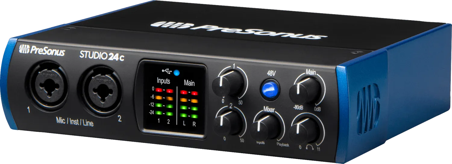 PreSonus Studio 24c interfaccia audio USB 2 canali XMAX-L