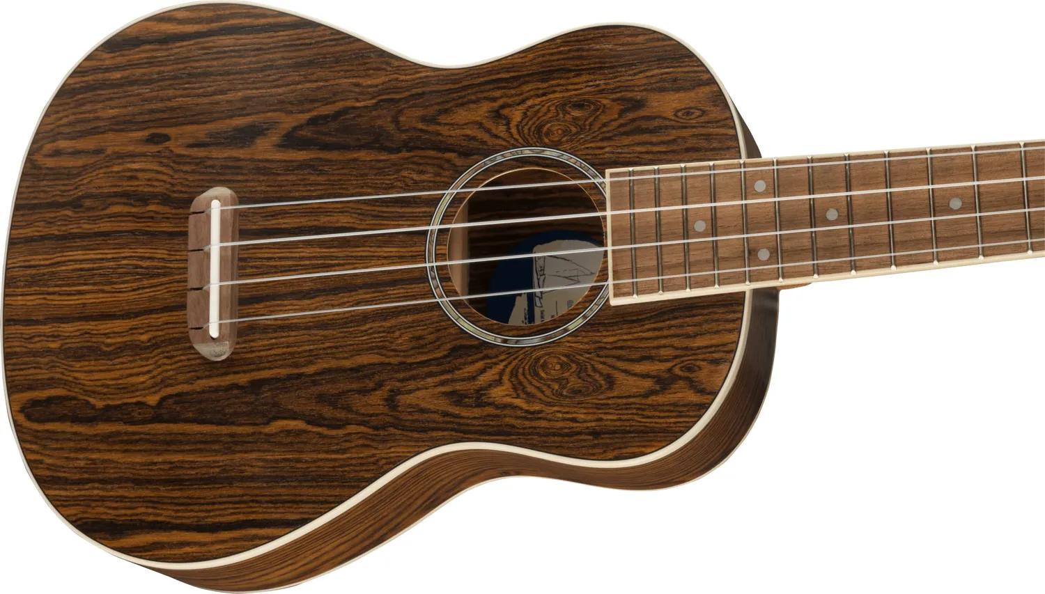 Fender Zuma Exotic Concert ukulele concerto bocote noce