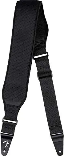 Fender Swell tracolla neoprene nera 7,5 cm chitarra basso