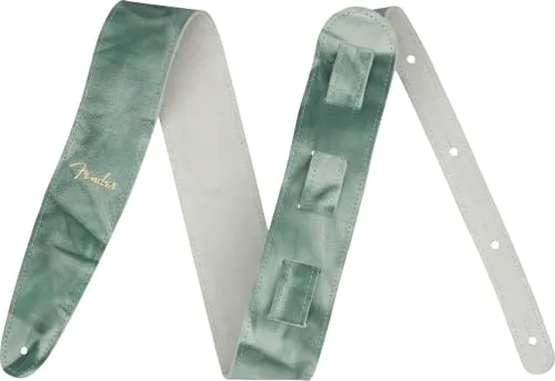 Fender Tie-Dye tracolla chitarra pelle nero 5 cm