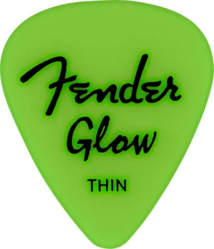 Fender 351 Plettri Chitarra Glow Mix 12 Pezzi Fluorescenti