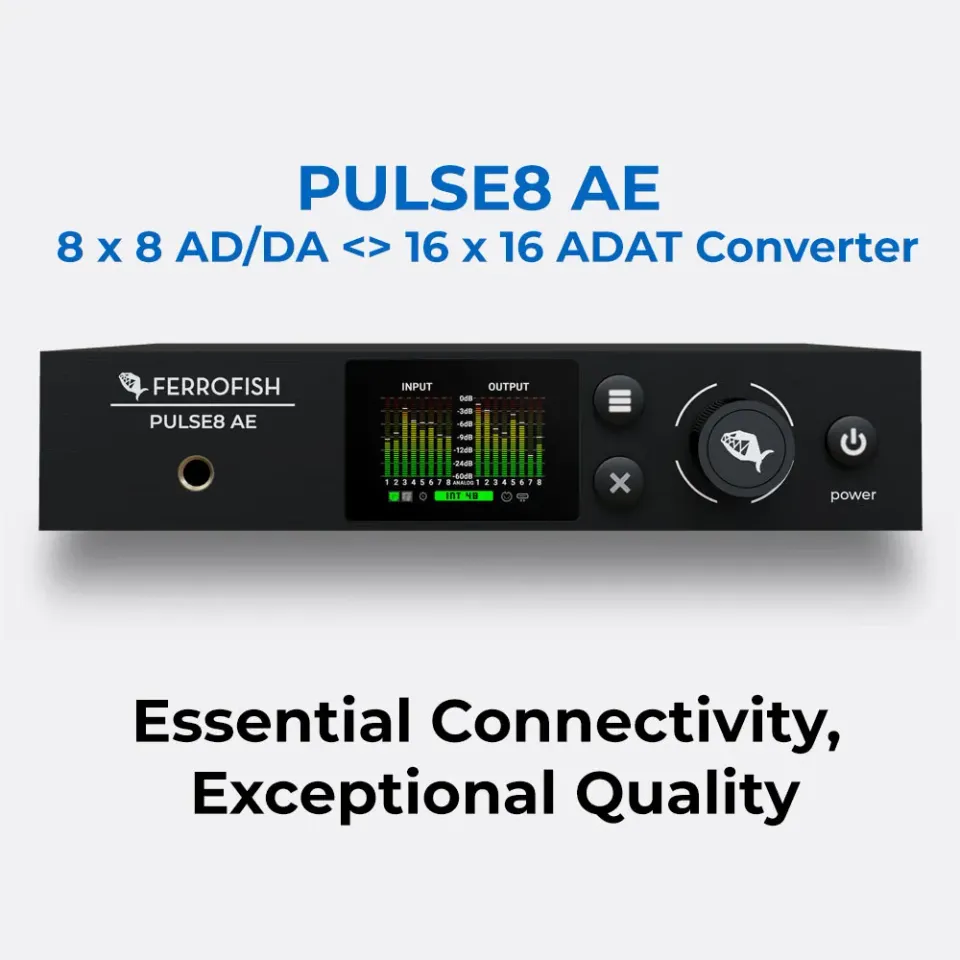 Ferrofish Pulse8 AE convertitore AD/DA 8x8 ADAT 192kHz