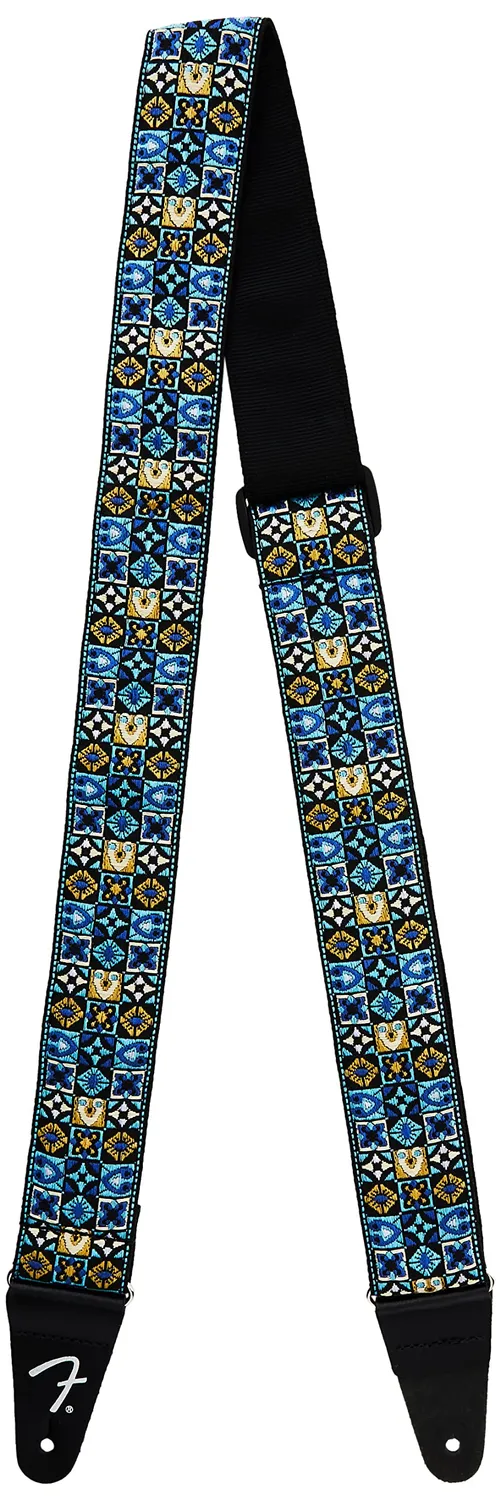 Fender Festival tracolla chitarra blu 5cm mosaico