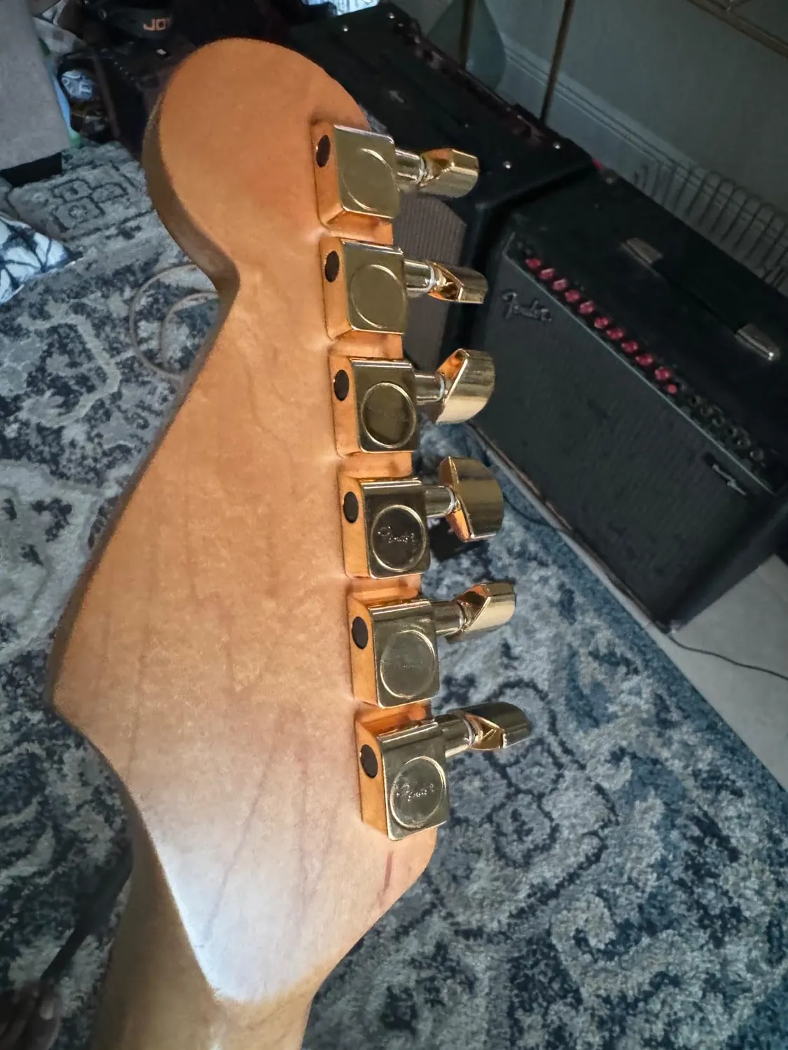 Fender American Standard meccaniche chitarra Gold 6x