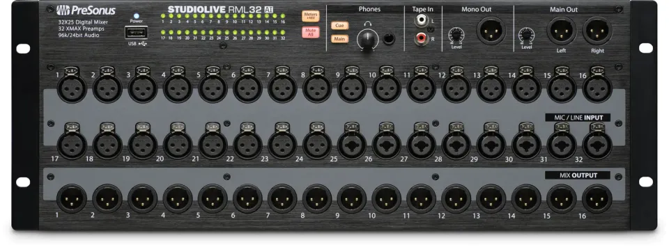 PreSonus StudioLive RML32AI mixer rack digitale 32 canali