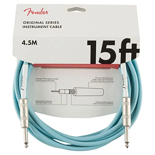 Fender Original cavo chitarra jack 4,5m blu dafne