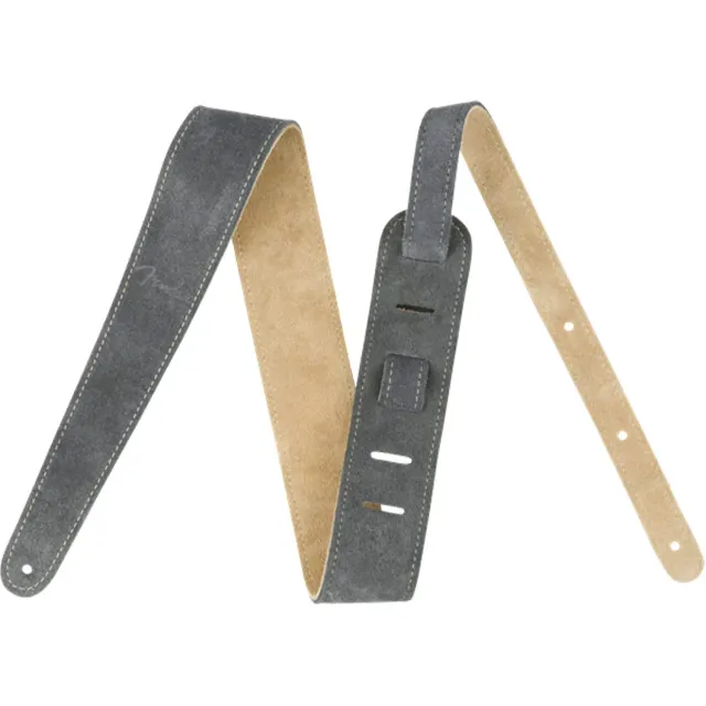 Fender Reversible Suede tracolla chitarra 5cm grigio pelle