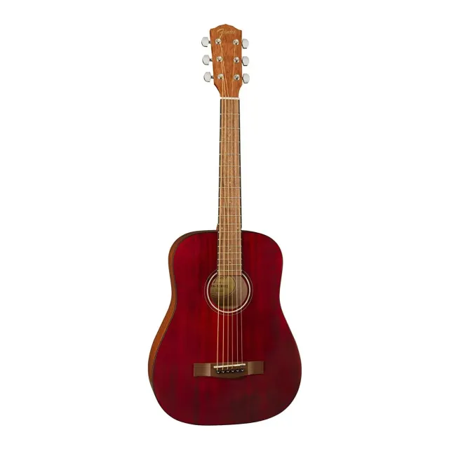 Fender FA-15 chitarra acustica 3/4 rossa con custodia