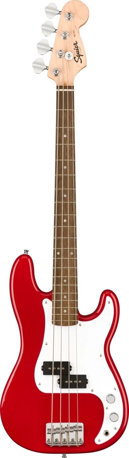 Squier Mini Precision Bass basso elettrico 3/4 Sunburst scala corta