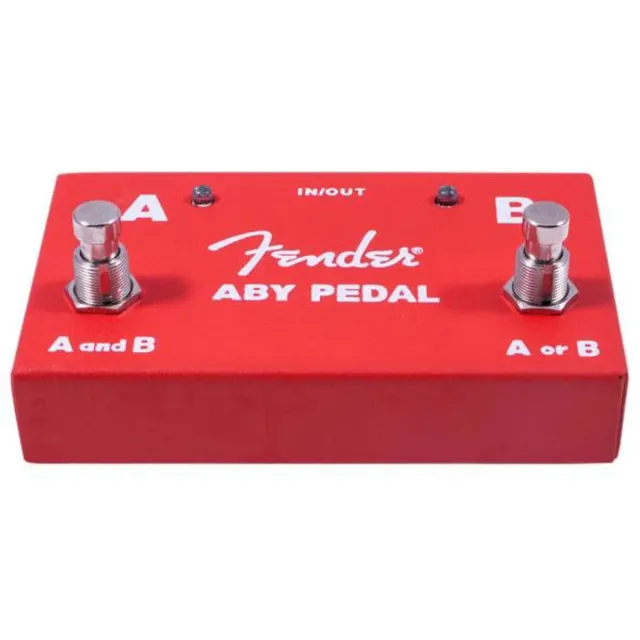 Fender ABY Switcher pedale chitarra 2 ampli rosso