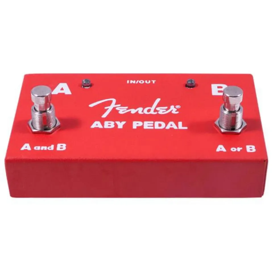 Fender ABY Switcher pedale chitarra 2 ampli rosso
