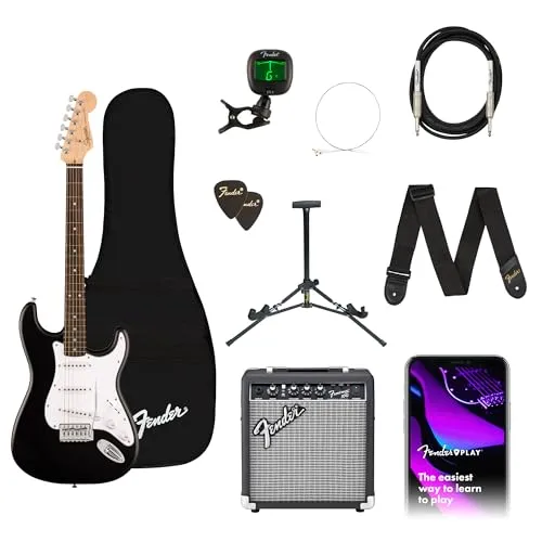Fender Squier Debut Stratocaster kit chitarra nero con ampli 10G