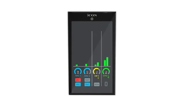 iCON U22 interfaccia audio USB display LED compatta