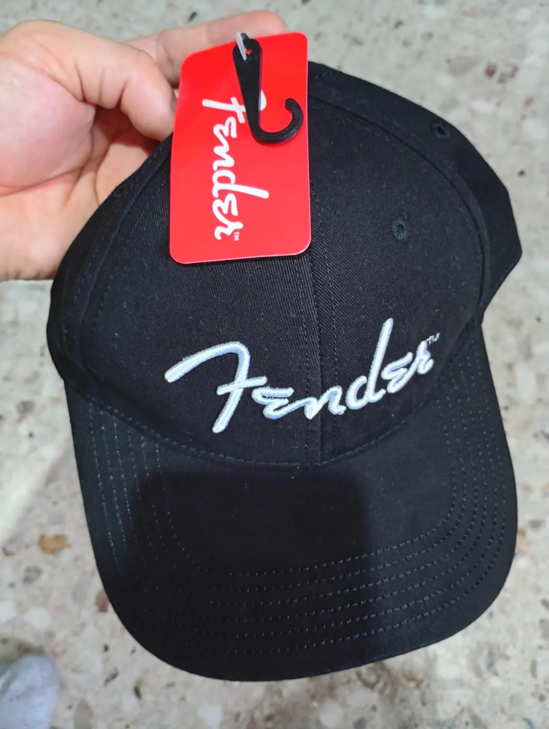 Fender Logo tracolla chitarra bianco verde kaki regolabile