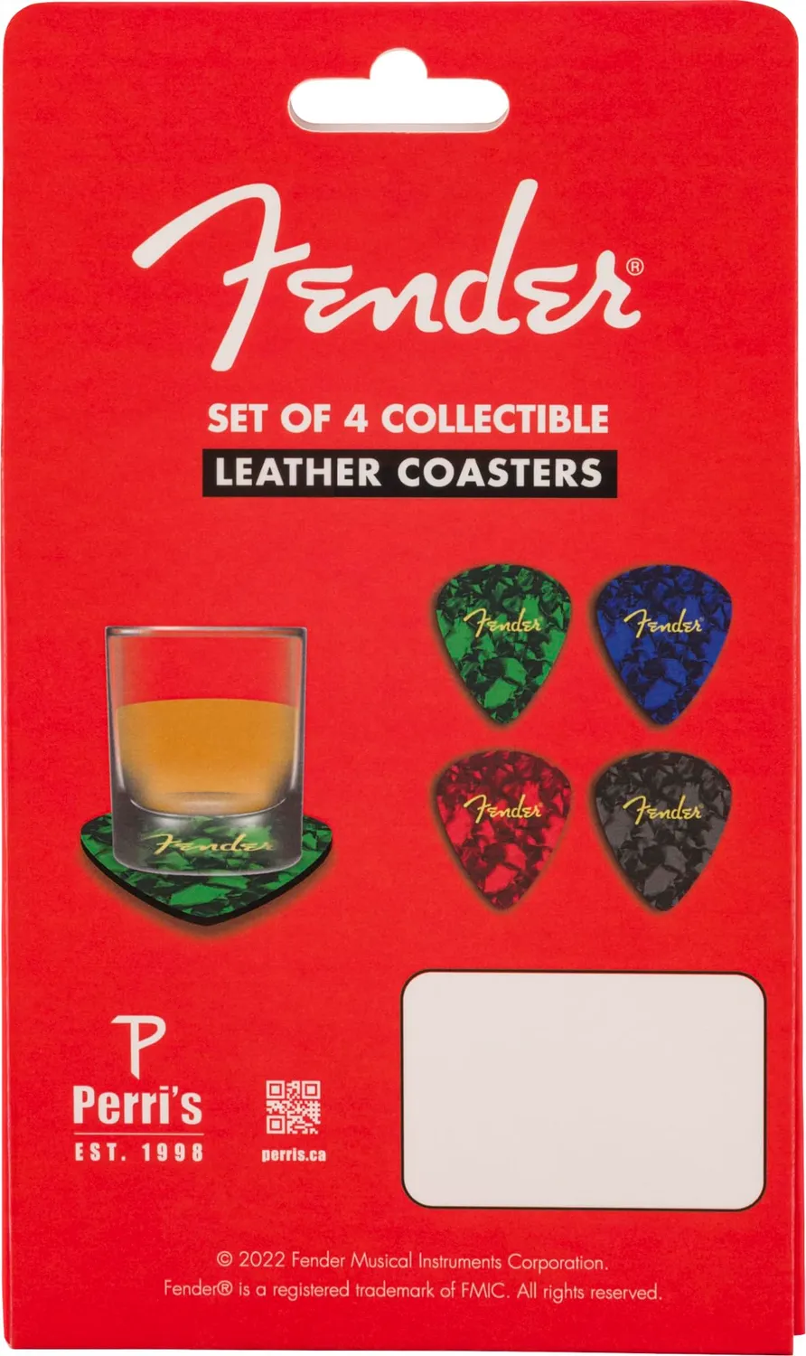 Fender Pick sottobicchieri pelle plettro 4 pz