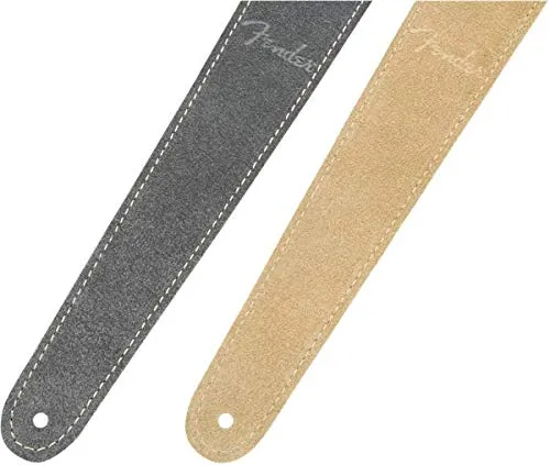 Fender Reversible Suede tracolla chitarra 5cm grigio pelle