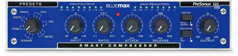 PreSonus BlueMAX compressore stereo analogico preset