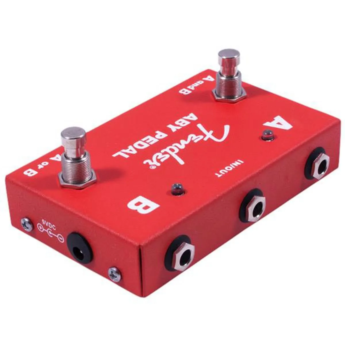 Fender ABY Switcher pedale chitarra 2 ampli rosso