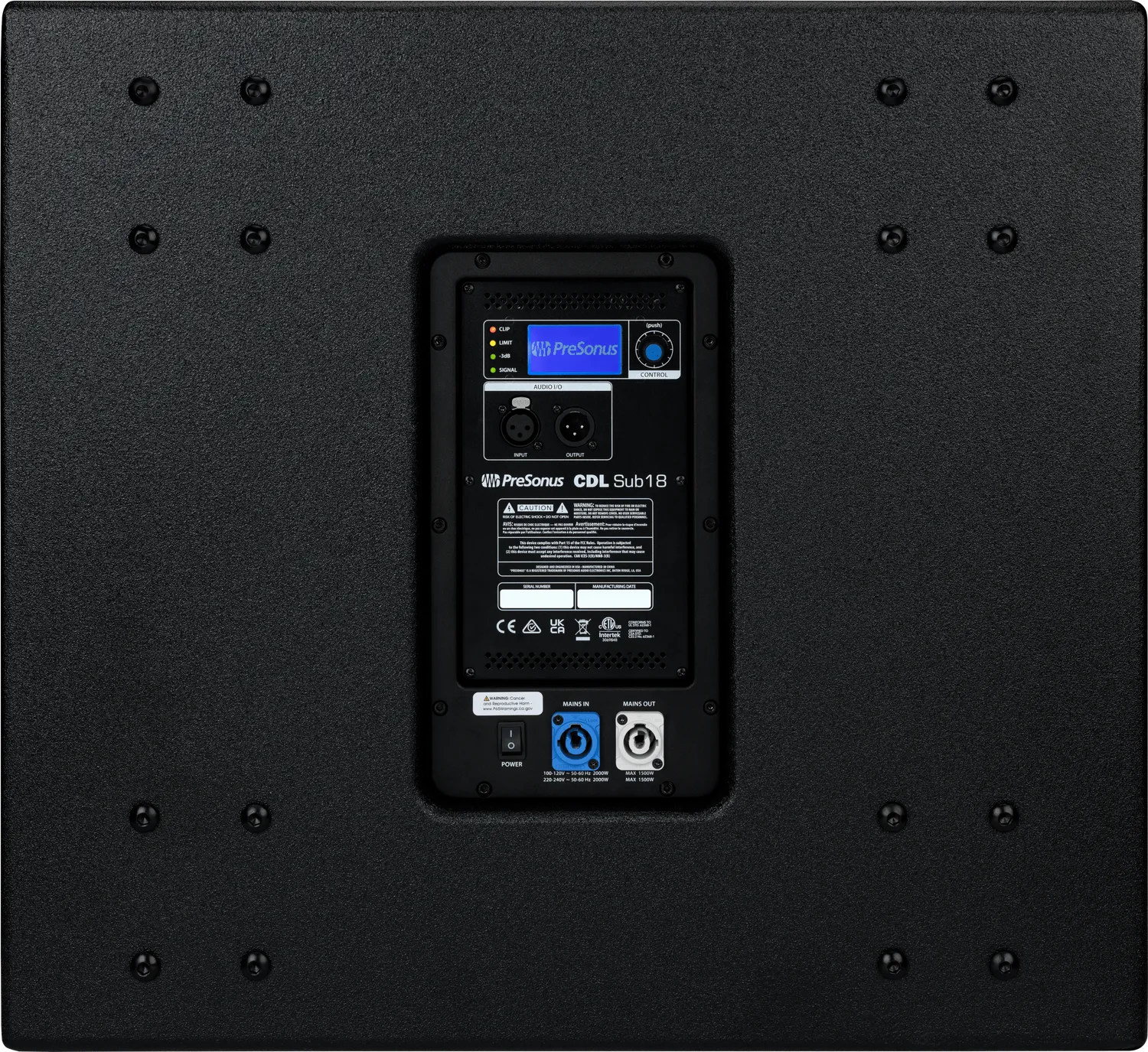PreSonus CDL Sub18 subwoofer attivo 18" 2000W