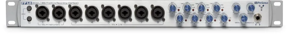 PreSonus FireStudio FP10 scheda audio FireWire 8 pre XMAX