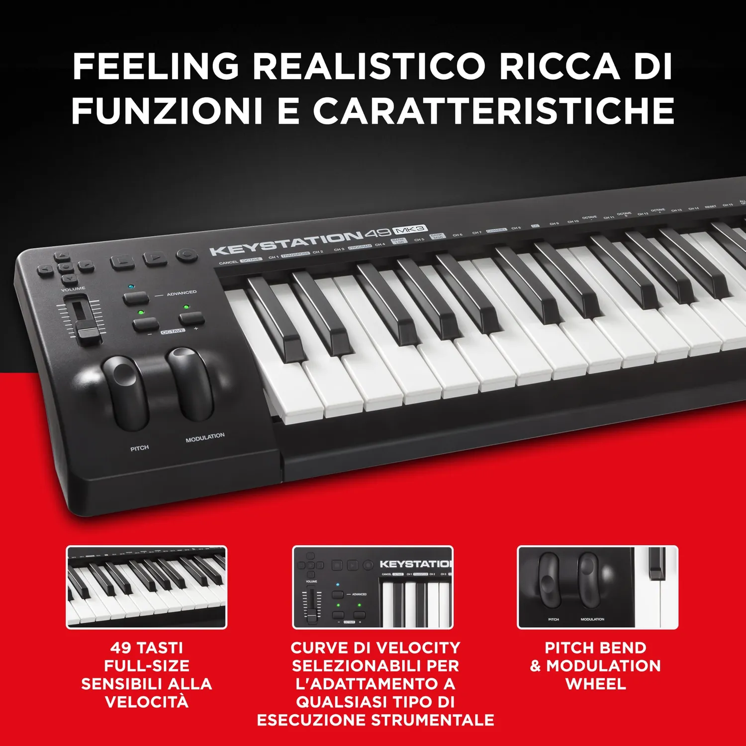 M-Audio Keystation 49 MK3 tastiera MIDI 49 tasti USB