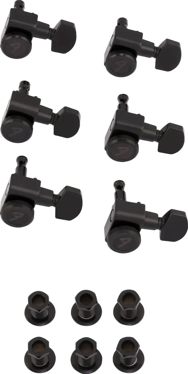 Fender Locking Tuners meccaniche nere 18:1 Strat Tele sfalsate