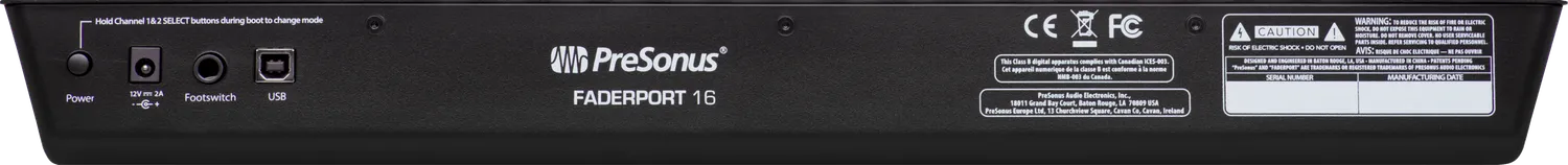 PreSonus FaderPort 16 controller DAW 16 fader motorizzati