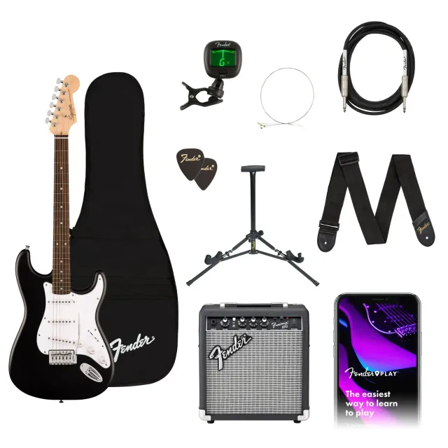Fender Squier Debut Stratocaster kit chitarra nero con ampli 10G