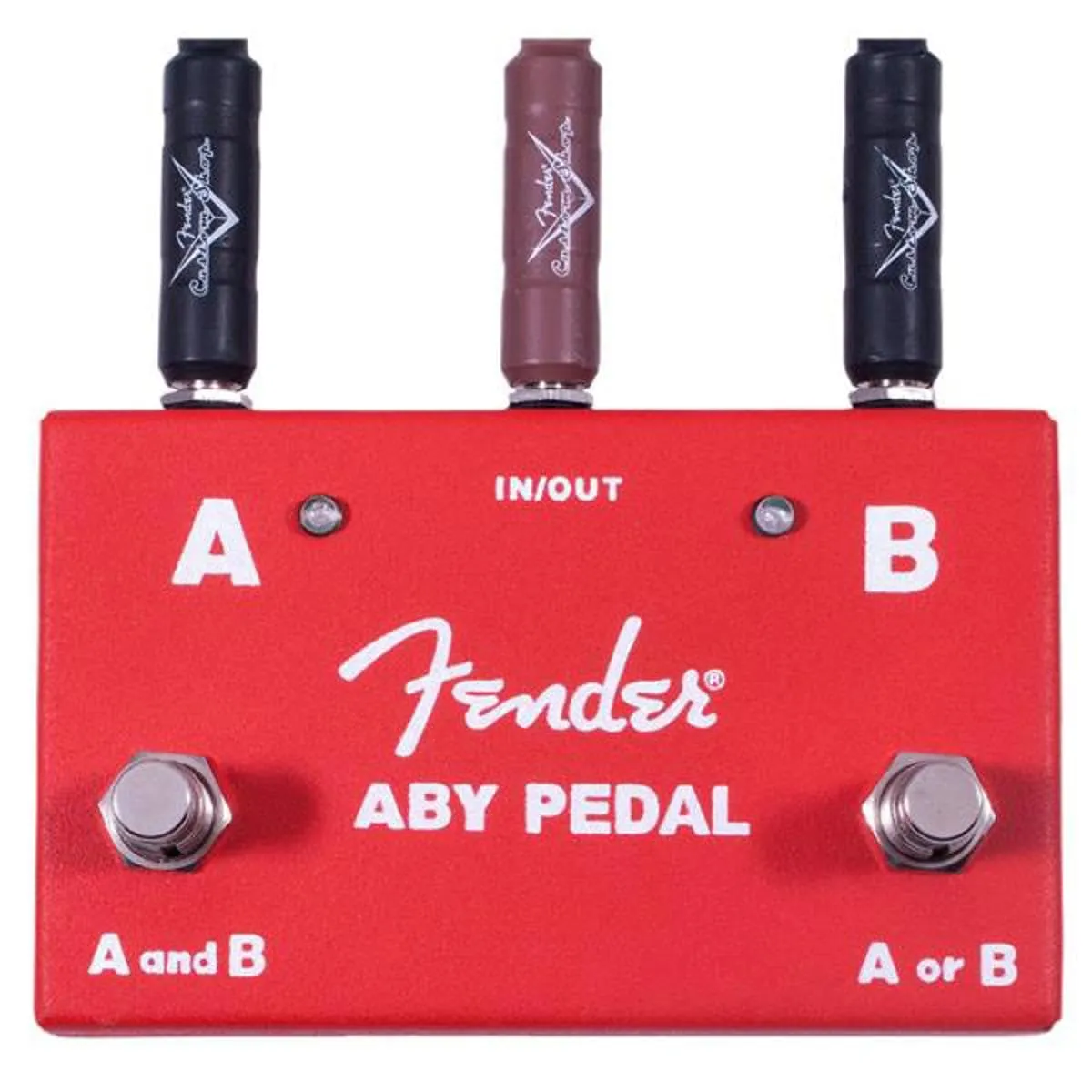 Fender ABY Switcher pedale chitarra 2 ampli rosso