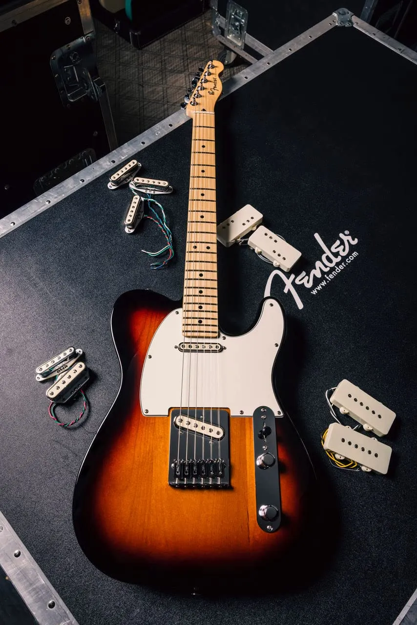 Fender Cobalt Chrome Tele pickup single coil set brillante